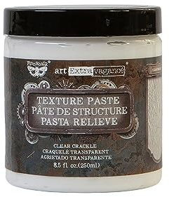 Prima Marketing Finnabair Art Extravagance Texture Paste 8.5 Oz-Clear Crackle, 8.5-Ounce