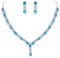 Clearine Donna Parure Gioielli-Collana Orecchini Elegante Delicato Zirconia cubica Infinito Y-Forma Collana Ciondolare Set