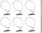 The CHISEL 6 Chisel Earth Anchors - 6 pcs Heavy Duty Galvanized Steel with 33 Cable - Green, Black - Ground Anchor for Swing Set, Shed, Greenhouse, Fence & More