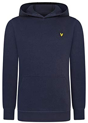 Lyle & Scott Kids Logo Fleece Hoodie Juniors Long Sleeve Navy Blazer 12-13 Years