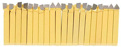 20Pcs 1/4 Herramientas de Torno Juego de Herramientas de Torneado de Fresado Con Punta de Carburo Para Herramientas de Torno De Metal