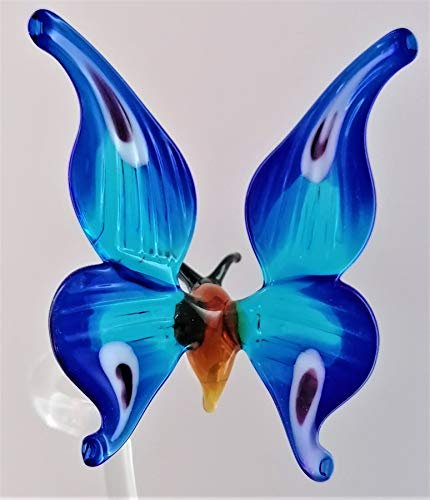 Glasvogelwelt Orchideenstab Schmetterling -Normale Ausführung (blau)