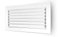 GASMOBE Rejilla ventilacion retorno simple aluminio deflexion horizontal aire acondicionado MEDIDAS INTERNAS (500X150, BLANCO)