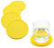 FülleMore 4er Set Silikon Glasuntersetzer rutschfest Getränkeuntersetzer Tischuntersetzer Tassenuntersetzer 10cm Rund Untersetzer für Glas Tassen Vasen Kerzen (Gelb)