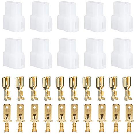 T-Tap Wire Connectors, T-Type 2 Pin Power Plug T-Type Power Car Radio Cable Connectors Set Suitable for