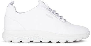 Geox D Spherica A, Sneakers Donna, Bianco, 36 EU