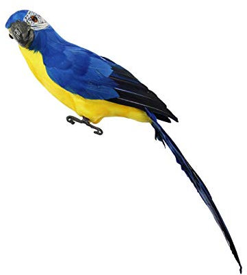 45 cm Simulations-Papagei Deko Vögel Natur Vögel Deko Mit Clip Ara Idyllische Dekoration Federhandwerk Gartenzubehör Vogel