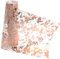15M x 28CM Tischläufer Roségold Tischband Glänzend Rosegold für Partys Hochzeit Geburtstage Weihnachten Tischdeko