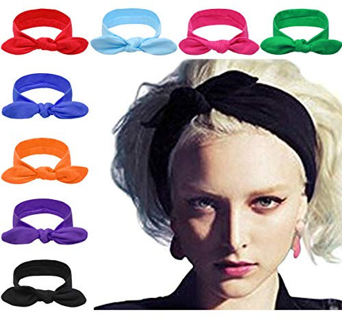 DRESHOW 8 Pack Women Headbands Headwraps Hair Bands Bows Hair Accessories
