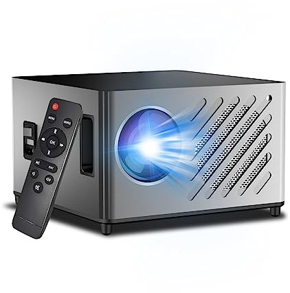 Phone Projector 600Ans,Eroshoo Native HD 1080P Projector 4k Supported,5G WiFi Bluetooth Mini Projector,Portable Outdoor Movie Projector 4K Support iOS/Android Phone/Tablet/USB(Extra Bag Include)