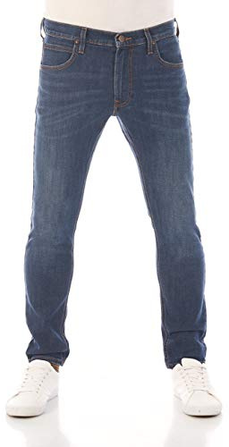 Lee Jeans Herren Stretch Slim Tapered Fit Luke Jeanshose Hose Denim | Blau Schwarz Grau 30 31 32 33 34 36 38