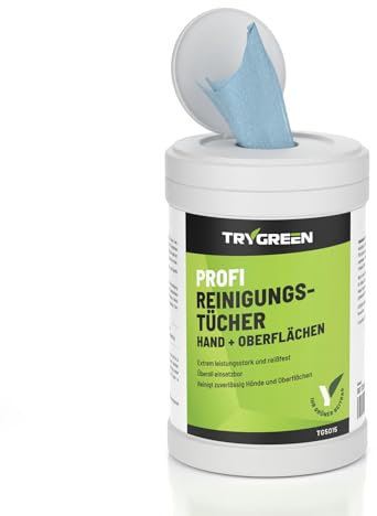 Profi Reinigungstücher Hand & Oberflächen - Extrastark mit glatter und rauer Seite - Besonders reißfest - 80 Stück -