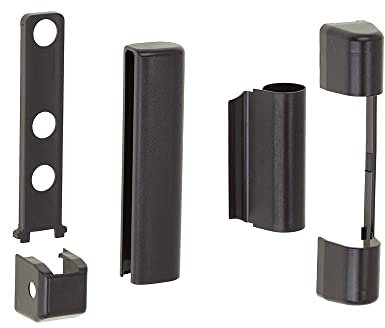 Siegenia SI Aubi Favorit: set di coperture per cerniere in PVC per finestre in plastica e porte in PVC (marrone)