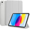 4UBonLife Funda para iPad (A16) 11ª Generación 2025 11 Pulgadas, iPad 10ª Generación 10,9 Pulgadas 2022, Cover Protectora, Carcasa Delgada Ligera con Cubierta Trasera Rígida Translúcida, Gris Claro