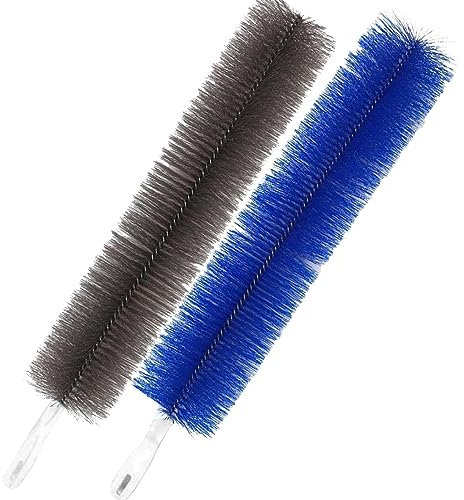 Feather Dusters, Fan Cleaner 2PCS Flexible Radiator Cleaner Brush Fine Fibre Bendable Fan Dusting Brush with Hangig Hole for Fan Cleaning