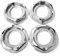 RhinoTuning 4 Stück Radnabenkappen für BBS Nabendeckel OD 102mm ID 71,7mm, Chrom Radnabenabdeckung Geeignet für E30 E39 RZ RG 15 16 Rad, 09.23.131 Felgendeckel