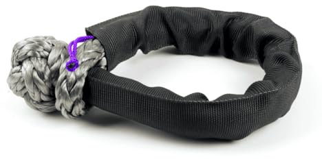 OS-Ropes unlimited® Dyneema® Offroad Soft Grillo, grigio, 20 mm, lunghezza 400 mm, carico di rottura estremamente elevato con 12 tonnellate, prodotto in Germania, artigianato tedesco di qualità