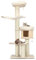 COSTWAY 5-stöckiger Kratzbaum Holz, 174 cm, Katzenbaum mit Hängematte & Katzenhöhle & Plüschbällen, Katzenkratzbaum Groß, Katzen Katzenmöbel, Kletterbaum Aktivitätsbaum Spielbaum, Beige
