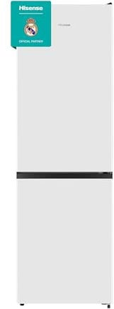 Hisense MC60300E - Frigorífico Combi, Eficiente Clase E, Capacidad 304 L con 186 cm Alto, Cajón Verduras, 4 Estrellas Congelador, Puerta Reversible, Silencioso 39dB, Color Blanco