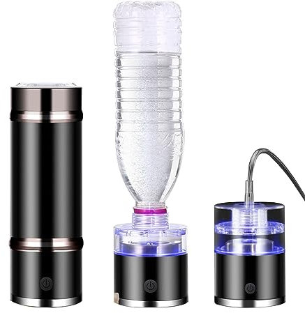 Tragbarer Generator Für Wasserstoffreiche Wasserflaschen Molekularer Wasserstoff-Wasser-Ionisator SPE-Technologie 3 Minuten Machen Wasserstoffkonzentration Bis Zu 1400 PPB Mit Koffer-Geschenkbox (Col