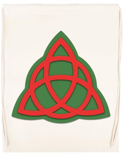 Generisch Zauberhaftes Buch Der Schatten Triquetra Trainingstasche Beige Unisex-Gymnastiksack