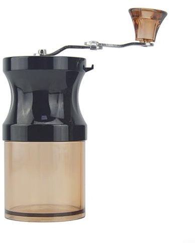 Zoegneer Moulin à expresso manuel portable en ABS à manivelle pour la maison, le camping, les voyages 12,5 x 6,5 cm (Ginder)