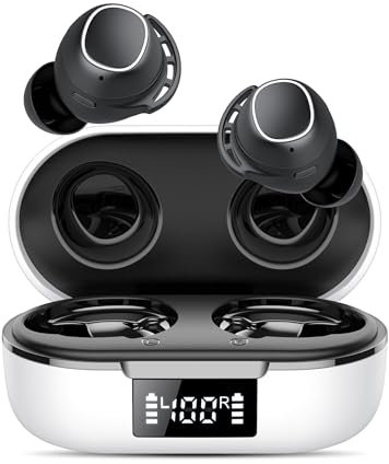 Kopfhörer Kabellos Bluetooth 5.3 mit Mikrofon,In Ear Kopfhörer Bluetooth 60H Tiefer Bass,2025 Neue Kabellose Kopfhörer,USB-C