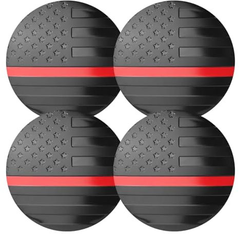 Poupangke Aufkleber für Radmittenabdeckung, Autonaben-Radmittenabdeckung - 4 Stück Auto Radnabe US Flagge Abdeckung Felgen,Wasserdichter Auto-Außenaufkleber, patriotisch, für Limousine,