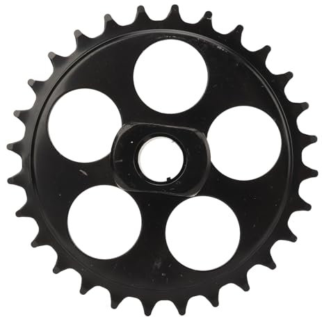 Kikumi Plato de Bicicleta 410 28T 28 Dientes Piezas de Repuesto de Acero Al Carbono