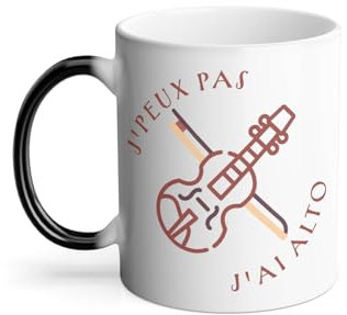 Mug Thermo-réactif Tasse Magique - J'Peux Pas J'ai Alto Violon Musique Classique Instrument - 325 ml