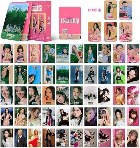 SZTVECFW 55 Stück Ktwice Fotokarten Twice Karten Twice Between 1&2 Albumkarten Twice 2022 Fotokarten Twice Merch Fotokartenschenk Fans