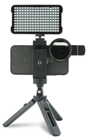 Tattoo-Licht mit Ständer, LED-Tattoo-Arbeitslicht mit Zirkular Polarisierter Linse, Helligkeitsverstellbares Fotografie-Selfie-Licht für Tätowierer-Geschenke, Tattoo-Ausrüstung
