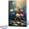 Malen Nach Zahlen Erwachsene Blume Malen Nach Zahlen mit Rahmen Malen Nach Zahlen Klein 30x40 cm Paint by Numbers Adult mit Pinseln und Acrylfarben Bastelset Geschenke und Home Haus Deko (Lotus) N-Y