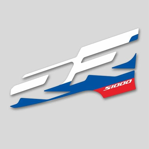 Adesivo per carenatura anteriore del motociclo per BMW S1000RR 2019-2023 (bianco, blu, rosso)