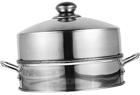 ABOOFAN Olla De Vapor Vaporera De Alimentos Cesta Vaporera Acero Inoxidable Resistente