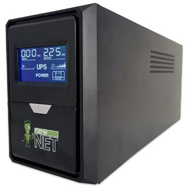 new net - ups Gruppo di continuità per PC, Monitor, Stampanti Inkjet, Workstation, Server, Gaming, Console, 3 Prese shuko [2000 VA - 1200 W - 3 Prese Schuko]