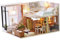 UPKOCH 1 Stück Miniatur DIY bastelset basteln für DIY Holzhaus Bastelset für bastelmaterial für Häuser Szene Miniatur DIY Wohnung Kabinenmodell