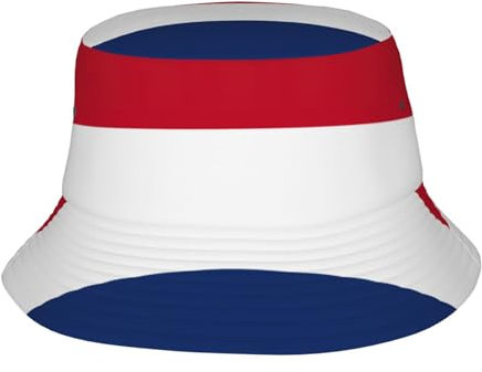 Hut mit niederländischer Flagge, verstaubar, Unisex, Fischerhut, Sonnenschutz, für Sommer, Strand, Angeln, Schwarz, Schwarz, Einheitsgr��e