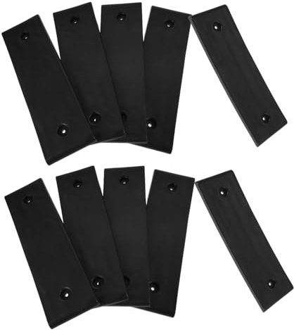 HEMOTON 10 Pièces Remorque Marine Tampon Inférieur du Bateau Non-Patins Accessoires De Remorque De Bateau Pièces De Remorque De Bateau De Remorque De Glissière Quai Abdos Black