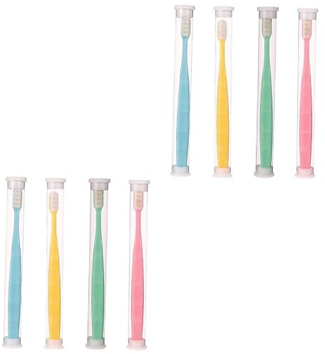 NIYANGLE 8stücke Ultraweiche Zahnbürsten Mit Nanotechnologie Manuelle Mundpflege Für Empfindliche Zähne Und Geeignet Für Gründliche Zahnreinigung Und Zungenpflege
