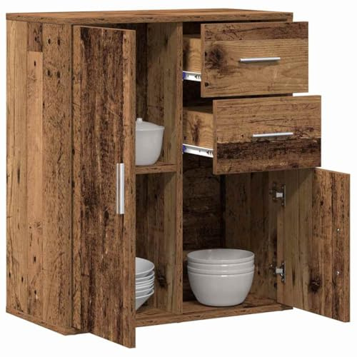 vidaXL Sideboard Altholz 60 x 31 x 70 cm Holzwerkstoff