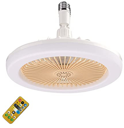 Reversible LED Ceiling Fan with Remote Control Quiet Thin Light Fixture & Hidden Blades Perfect for Living Room