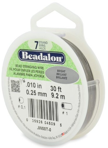 Beadalon 7 Strand - Hilo para bisutería 0.010 (0.25mm) multicolor