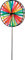 HQ HIGH QUALITY DESIGN Windspiration - Magic Wheel Duett, UV-beständige und wetterfeste Windspiel Deko für Garten, Terrasse und Balkon - H79x16cm, Ø: 28cm, Windrad inkl. Standstab