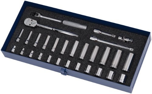 Williams MSB-29FTB Werkzeugsatz mit Werkzeugkasten, metrisch, 3/8-Zoll-Antrieb, 29-teilig