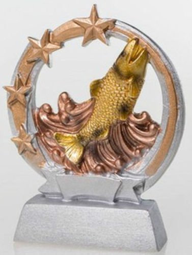 RaRu Angler-Pokal Resin-Figur mit Wunschgravur