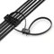 Tuokay, Nylon Fascette, 10pcs Fascette, 69cm*1,1CM Dimensioni, Resistenza Alla Trazione 90kg, Doppia Chiusura Manette Push Mount Fascette