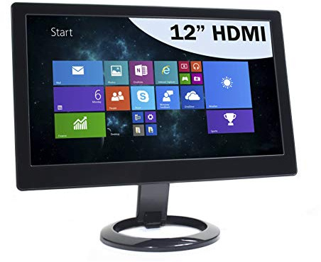 DoubleSight Displays DS-12H 12 LCD HDMI Monitor - TAA Compliant - 1366 x 768 - WXGA - 250 Nit - Micro HDMI - Black - Portable No Video Card Required PC/MAC - 3 Year Warranty