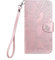Annuo Mobile Phone case for Samsung A10/M10(6.2) Wallet Case with Card Holder Magnetic Closure Kickstand Wrist Strap Shockproof Flip Cover for Samsung Galaxy A10/M10(6.2) Leather Case Pink