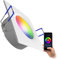linovum WEEVO flacher Einbauspot in weiß & eckig IP44 7W LED Spot Wifi RGB - kompatibel mit Alexa & Google Home steuerbar via App